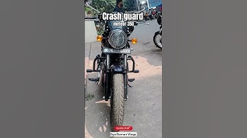 Crash guard for meteor 350 😱 Zana Accessories #new #viral #shorts #royalenfield #trending #2023 #yt