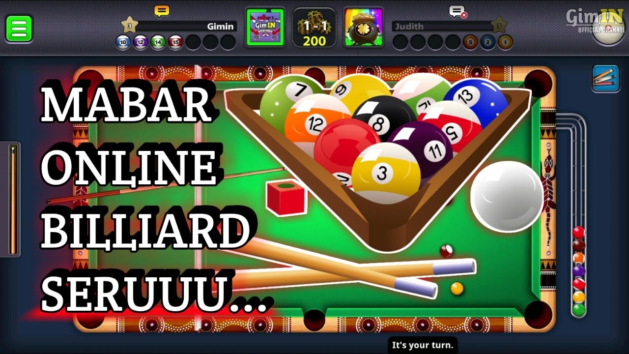 MABAR ONLINE BILLIARD 3 KALI DUEL GimIN menang! YouTube