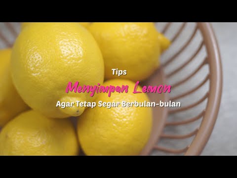 Video: Cara Menyimpan Lemon Yang Benar