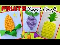 ORIGAMI BUAH-BUAHAN - Paper Fruits Ideas - origami pineapple fruit, grape origami,paper corn origami