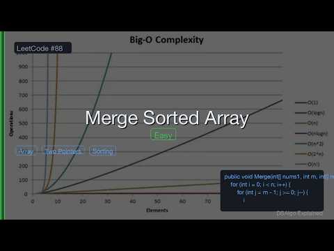 Merge Sorted Array LeetCode Problem 88