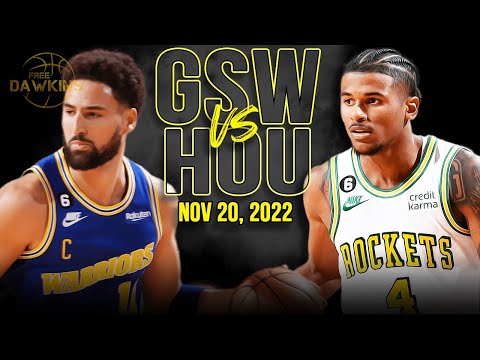Golden State Warriors vs Houston Rockets Full Game Highlights | Nov 20, 2022 | FreeDawkins