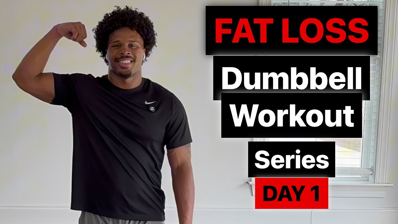 7 Day Full Body Dumbbell Fat Loss Series: DAY 1 | 20 Minute Beginner ...