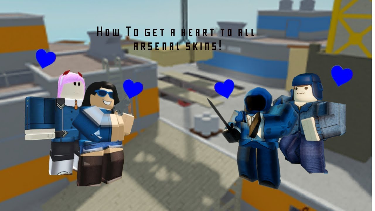 HOW To get a Heart to all Arsenal Skins | Arsenal Roblox ...