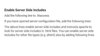 How To Enable Server Side Includes (SSI) in Apache - Ubiq BI
