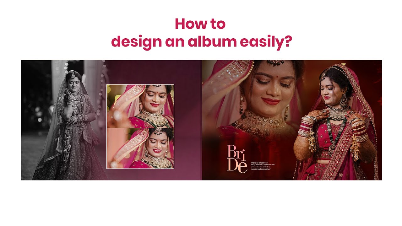 Bride Album Design | Wedding Album Design 12x36 | 