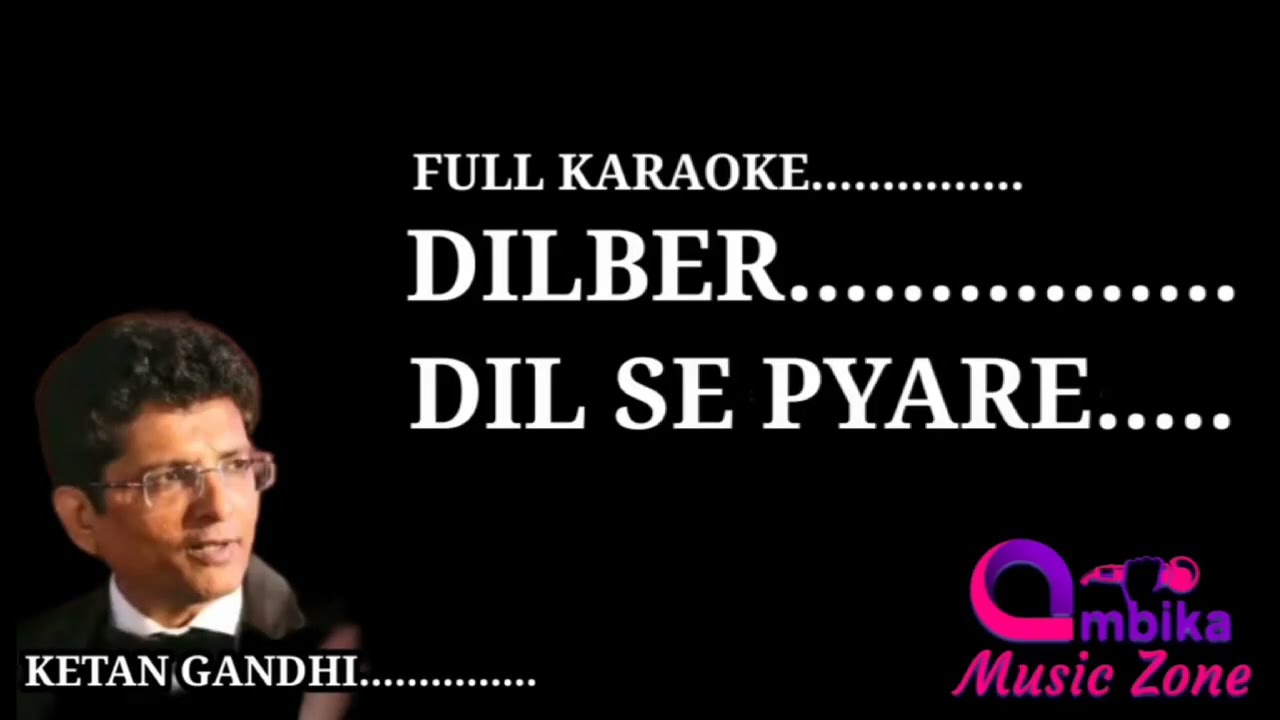 Dilbar Dil Se Pyare | Crystal Clear Karaoke | Caravan | Lata Mangeshkar | Track by Ambika Music Zone