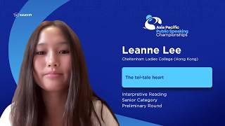 Full 2026 Asia Pacific PS Interpretive Reading Senior Preliminary Round | Leanne Lee Update