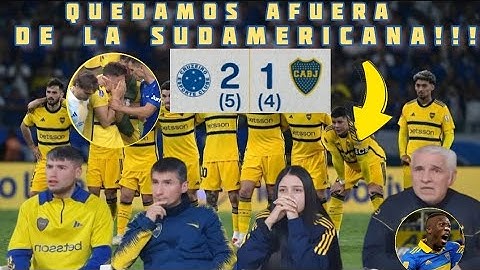 QUEDAMOS AFUERA DE LA SUDAMERICANA!!! REACCIONANDO A CRUZEIRO 2(5) BOCA 1(4)