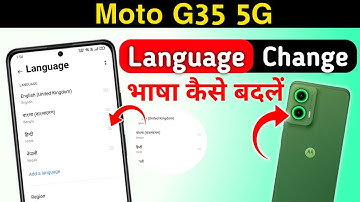 how to change language in Moto G35 5G/Moto G35 language settings/bhasha kaise change kare Moto G35