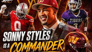 🚨 Sonny Styles is a Washington Commander! Day 2 Best Available: WIDE RECEIVER PLEASE 👀