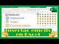 Como insertar emojis en Excel