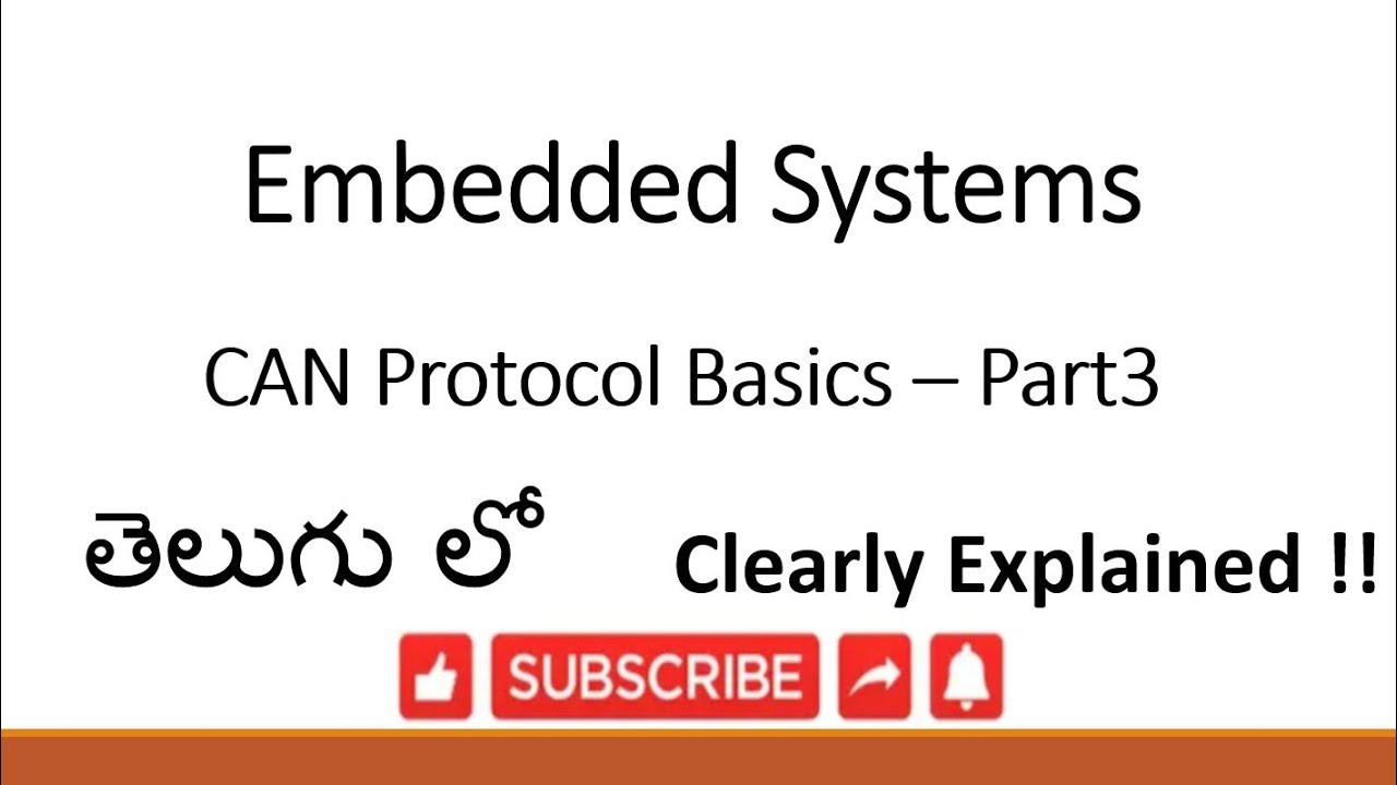  ES TE 47 CAN Bus Arbitration CAN Protocol Basics Part 3 Telugu