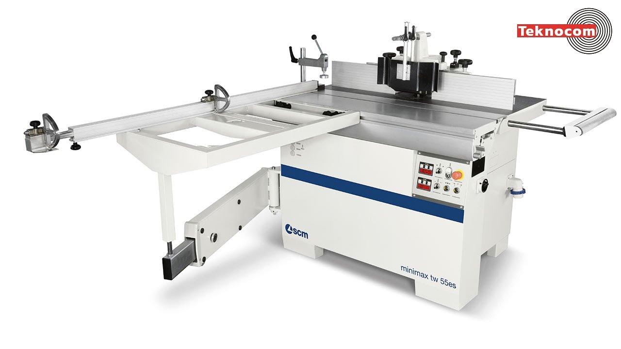 Minimax TW 55ES - фрезерный станок с кареткой и фиксированным или наклоняемым шпинделем