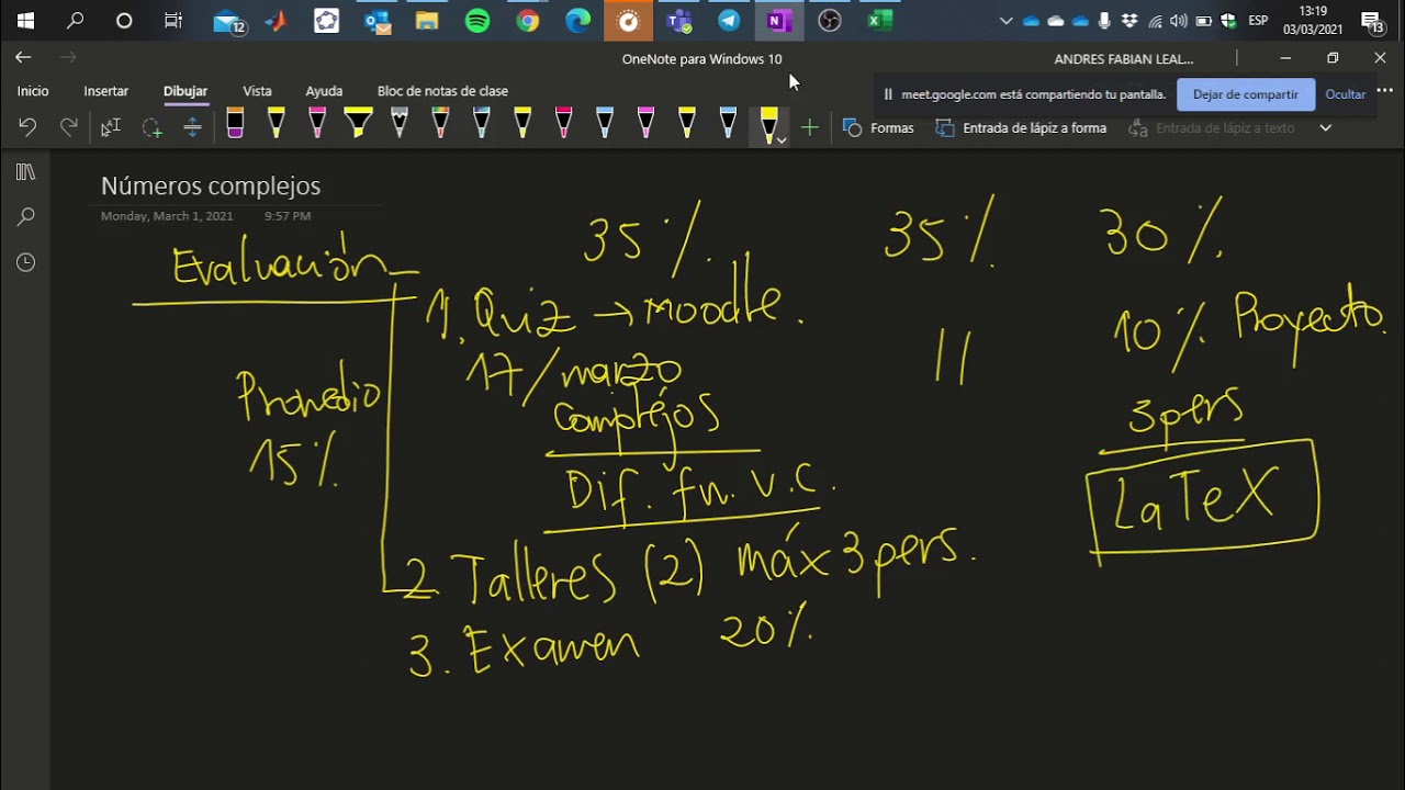1. Números complejos. Matemáticas Especiales - Grupo C