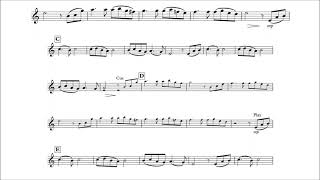 Alto Saxophone Play-Along - Song from a Secret Garden - with sheet music
