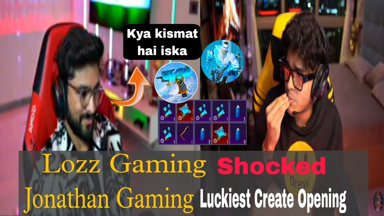 Jonathan Gaming Luckiest Crate Opening LolzZz Gaming Shocked 😱 Luck To ...