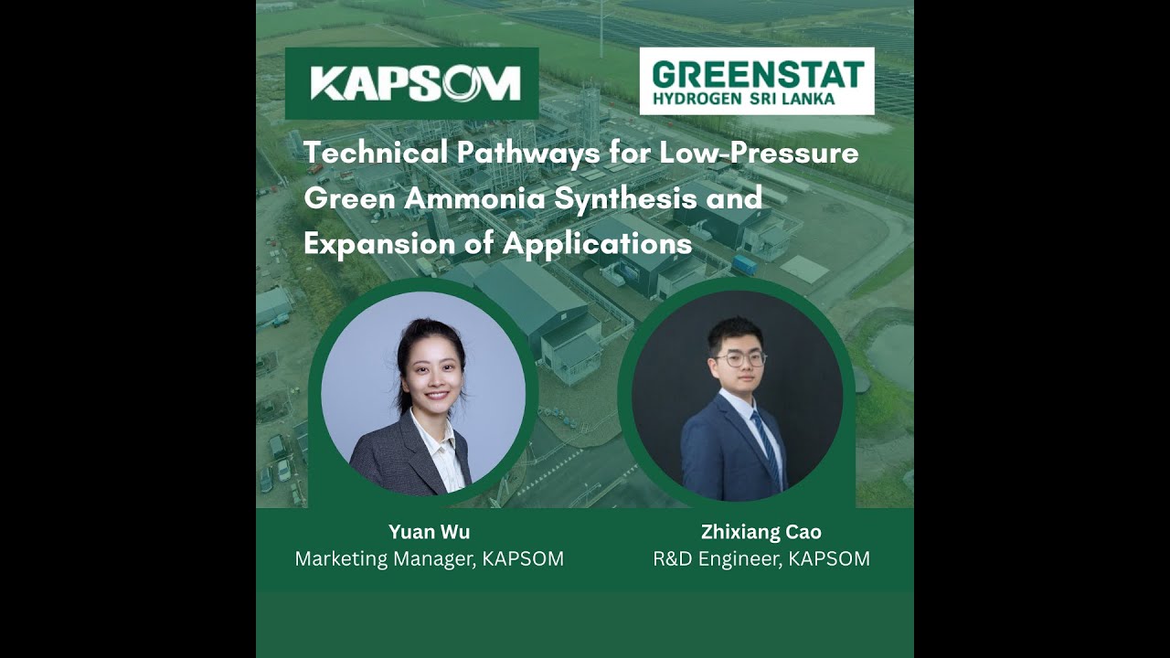 Webinar on: Technical Pathways for Low-Pressure Green Ammonia Synthesis & Expansion of Applications