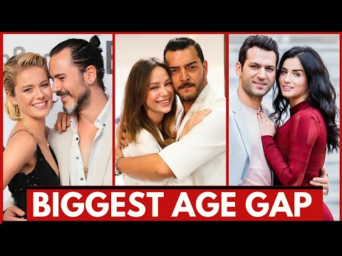 Famous Turkish Celebrity Couples With Biggest Age Gap | Most Handsome Turkish Actors 2024