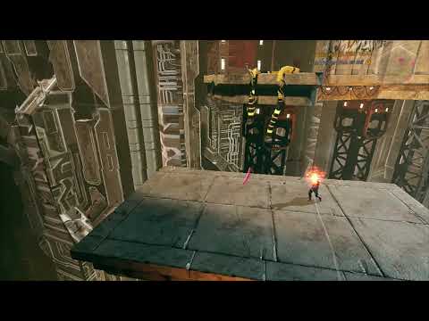 Ghostrunner - A Look Inside: Use Grapple Points and Dash Attack Guards PS4 Pro Gameplay (2020)