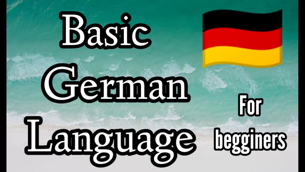Learning Basic German Language #germanlanguage - YouTube