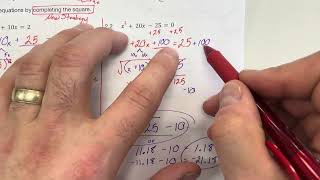 Algebra 2 Unit 3 - Day 3 - Multi-Day Algebra 1 - Completing the Square & Vertex Form Notes