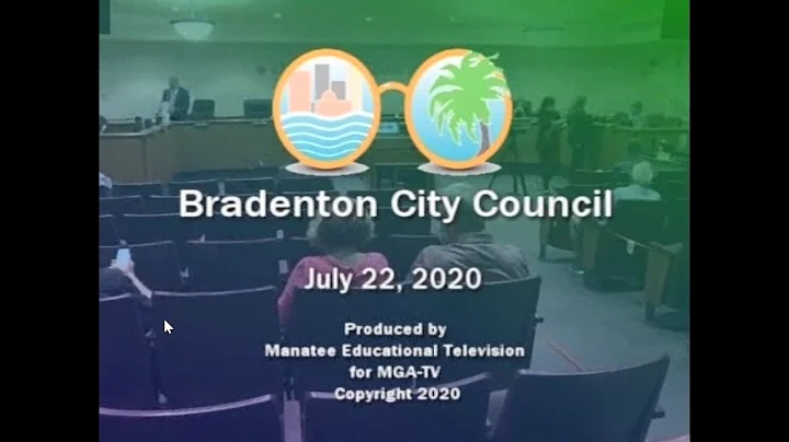 Bradenton City Council Meeting July 22, 2020