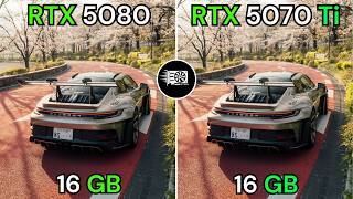 RTX 5070 Ti VS RTX 5080 + Ryzen 7 9800X3D | TEST IN 10 GAMES