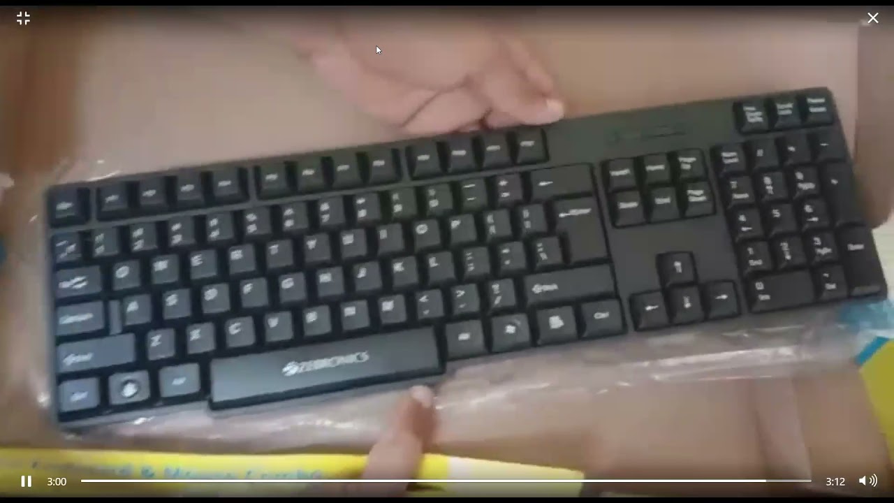 Wireless Keyboard and mouse product in ZEBRONICS