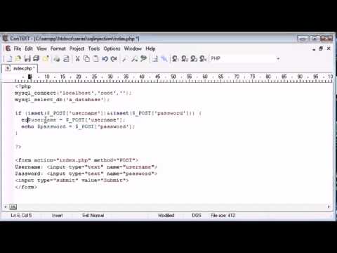Beginner PHP Tutorial   153   SQL Injection Part 3