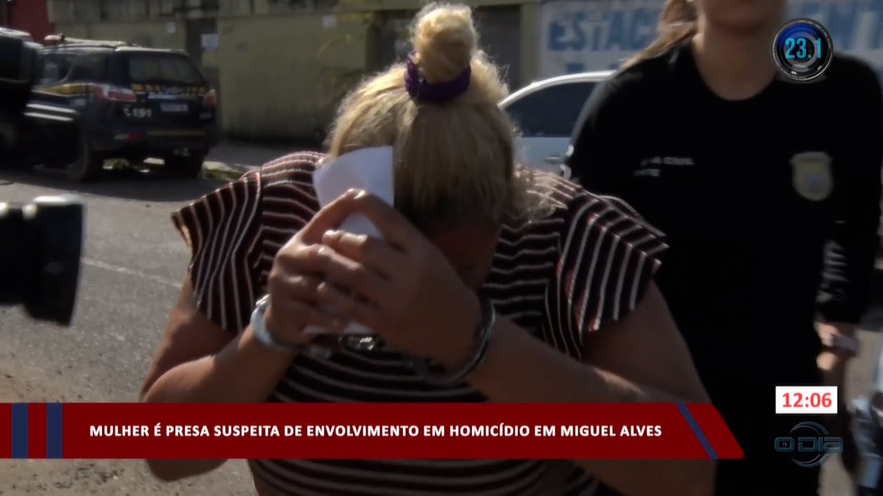 Mulher é presa suspeita de envolvimento em homicídio em Miguel Alves 07 09 2023