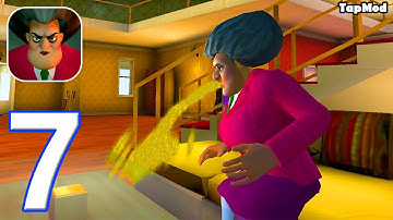 Scary Teacher 3D - Gameplay Part 7 Chapter 1 Update All Levels, Mod Menu, Miss T Pranked Again