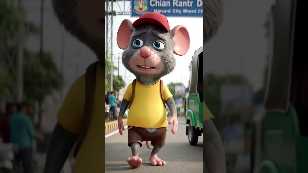 "Bhooki Billi Ka Gussa 😡 Aur Chuha Ban Gaya Hero 🐭❤️ | Funny Dosti Story | Cat Mouse Cartoon"