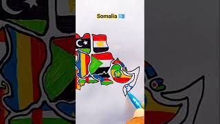 Draw Flag Map Of Somalia