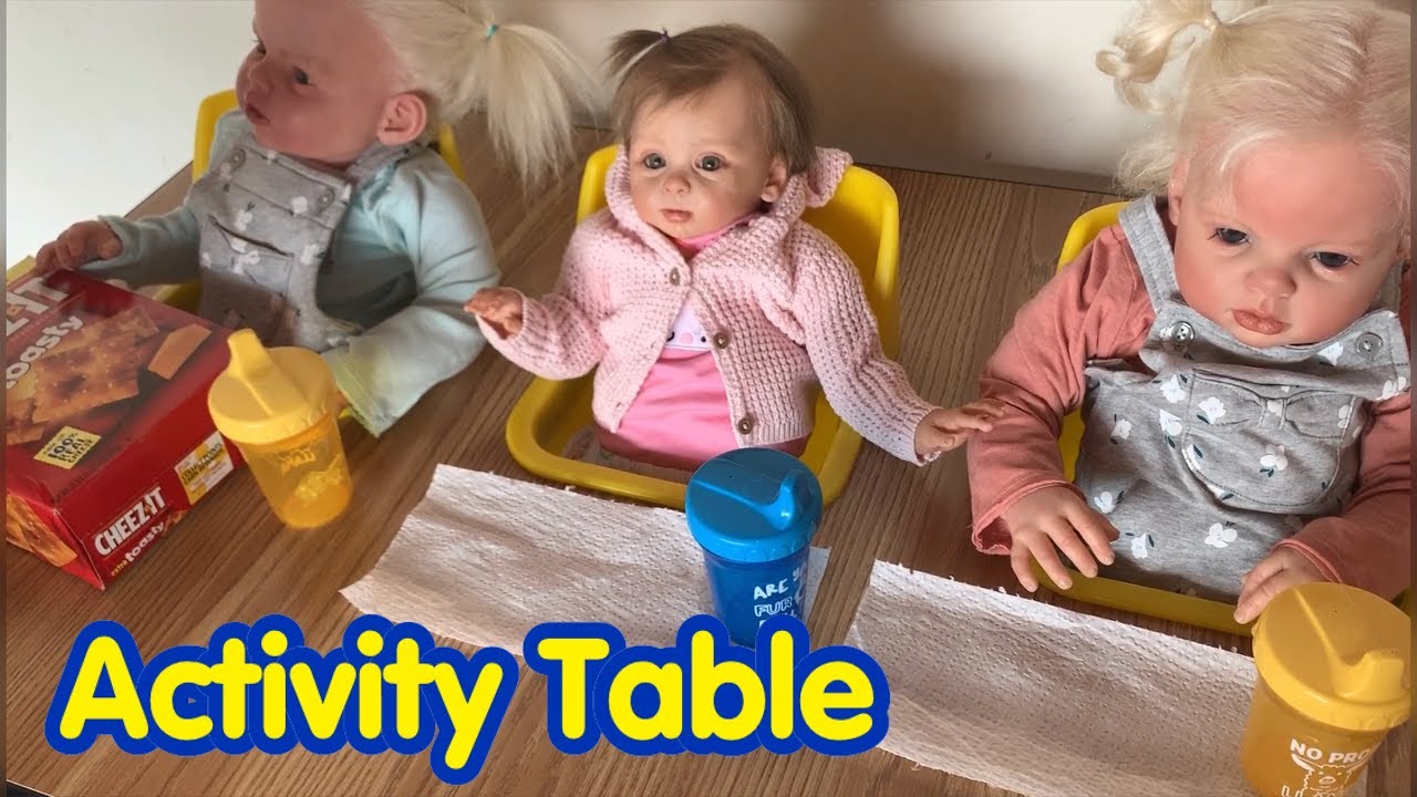 Reborn Toddlers new activity table new stuff and moving nurseries YouTube