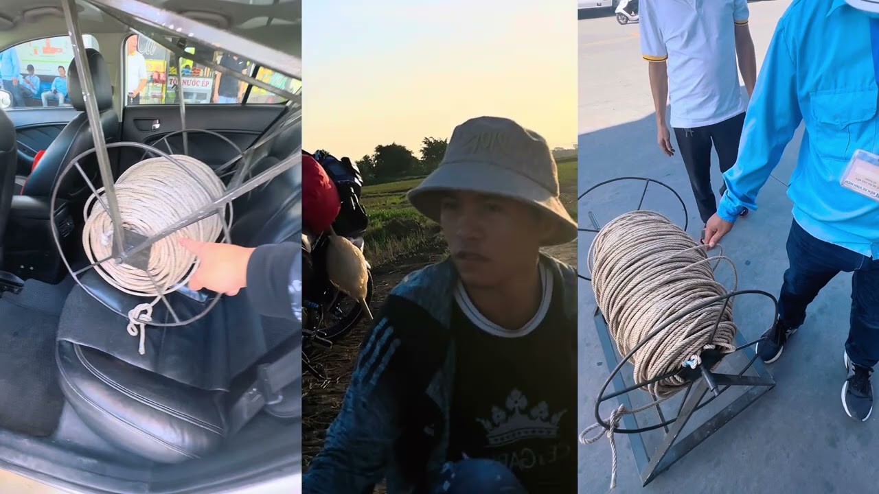 Dây thả diều 10 mét quá To mang lên ô tô Ai cũng ngước mắt nhìn Lên Hải Phòng thả diều