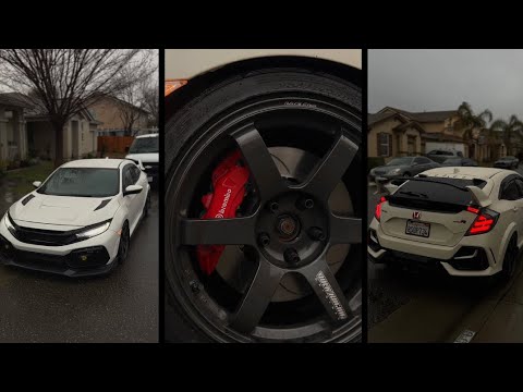 FK8 RECEIVES GIRODISC FRONT ROTORS AND PROJECT MU PADS.