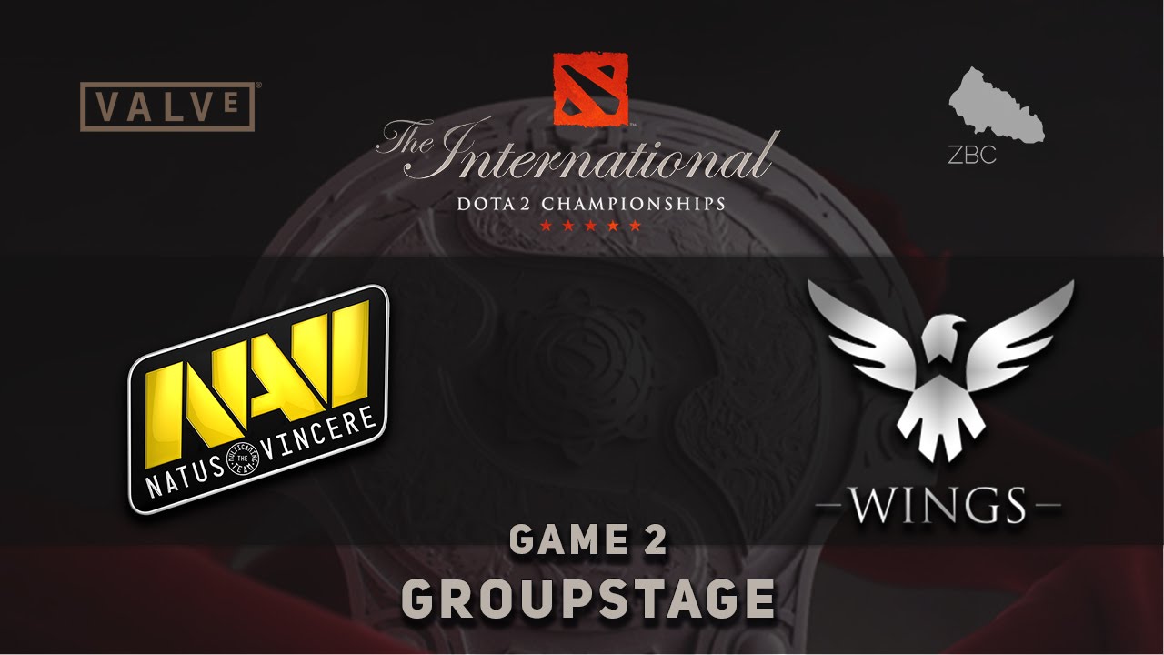 NaVi vs. Wings Game 2, Groupstage TI6, Dota 2 YouTube