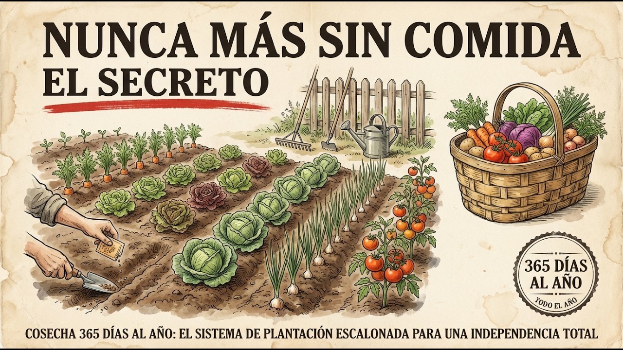 Cosecha 365 días al año: el sistema de siembra escalonada para una independencia total