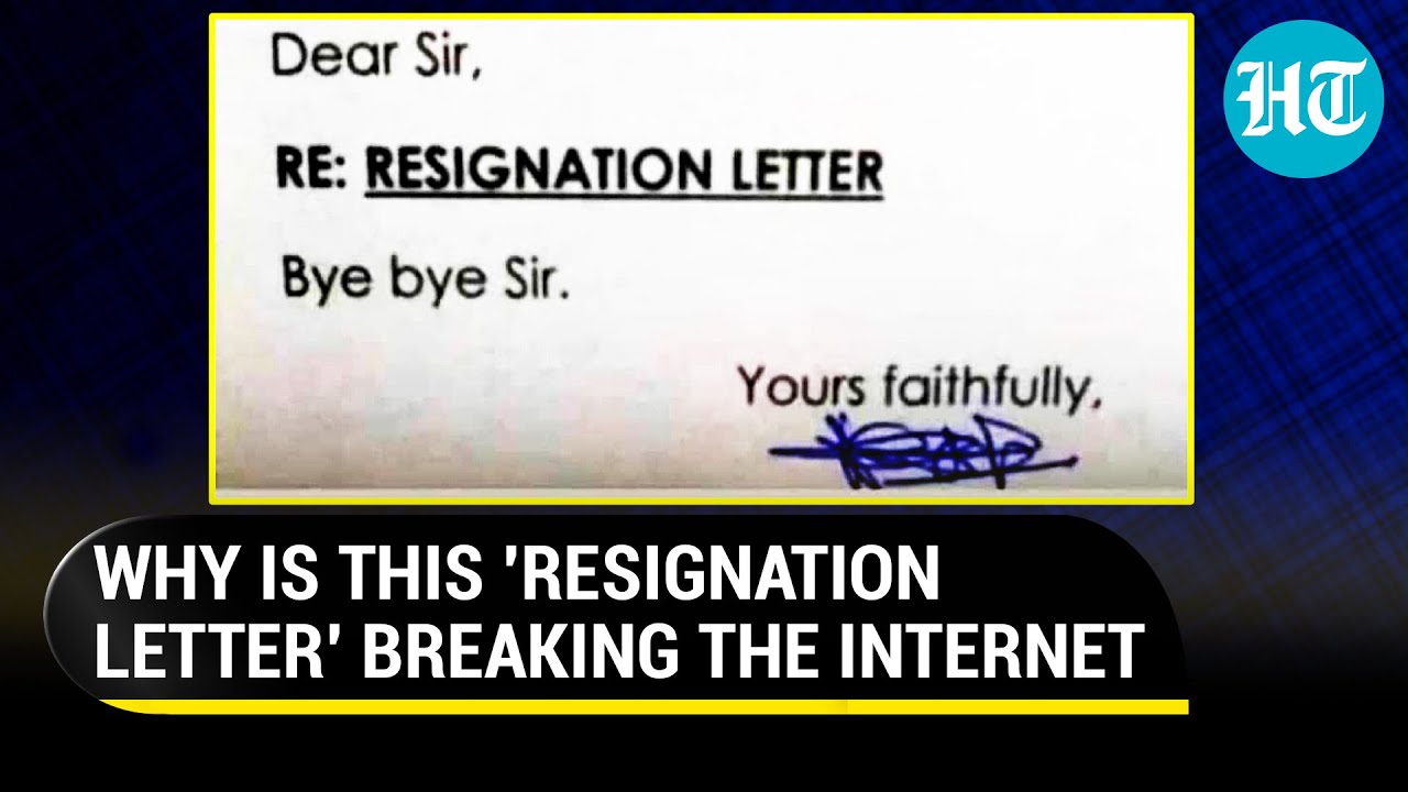 'Bye Bye..': Viral resignation letter with nine alphabets is breaking the Internet
