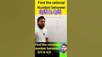 🔥✅ Find 5 Rational Numbers Between Two Numbers in Seconds! 😱 |  #ytshorts #maths #shorts ..........