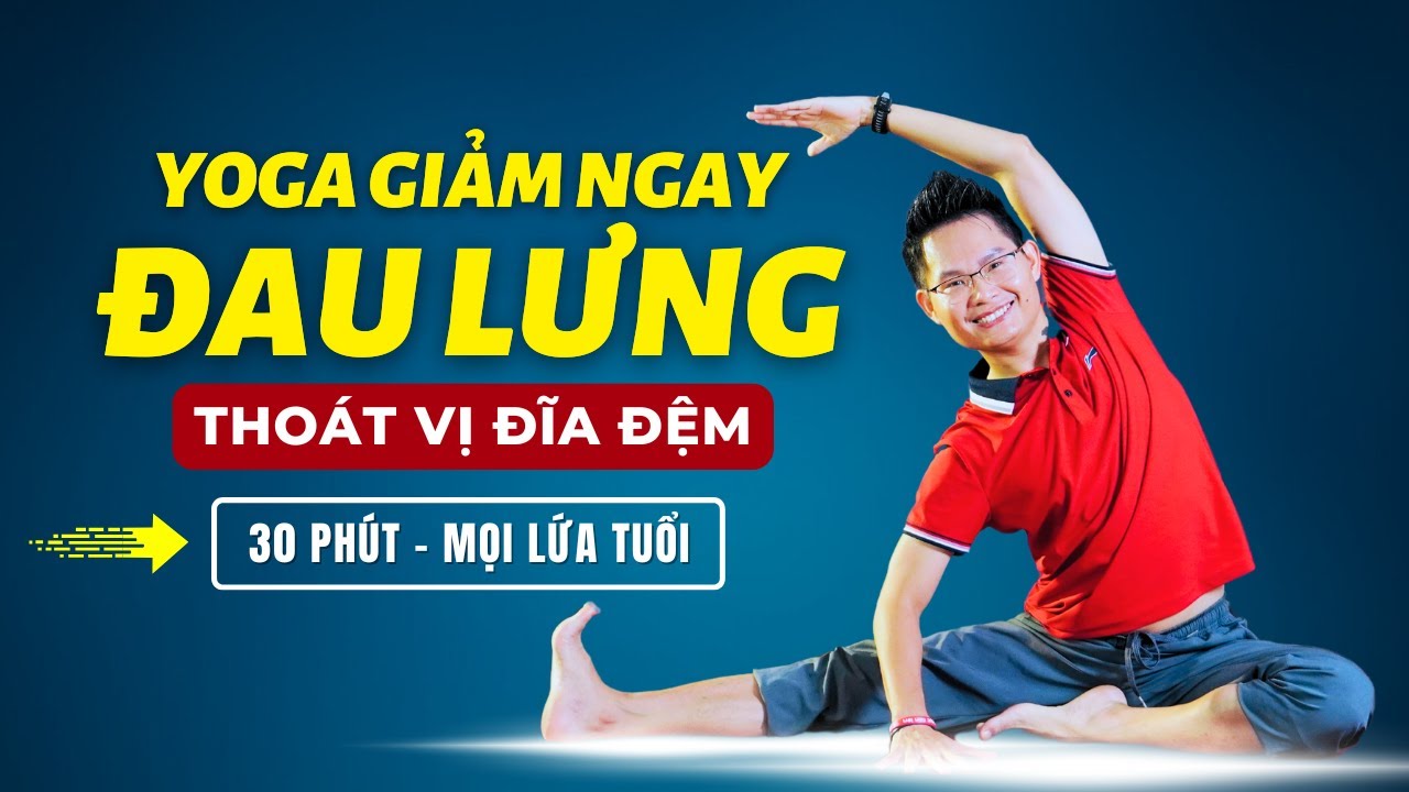 Yoga Giảm Đau Lưng, Thoát Vị Đĩa Đệm Tại Nhà (30 Phút, Mọi Lứa Tuổi) | Kim Ba Yoga