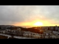 Рассвет тайлапс. Sunrise timelapse. Братск октябрь