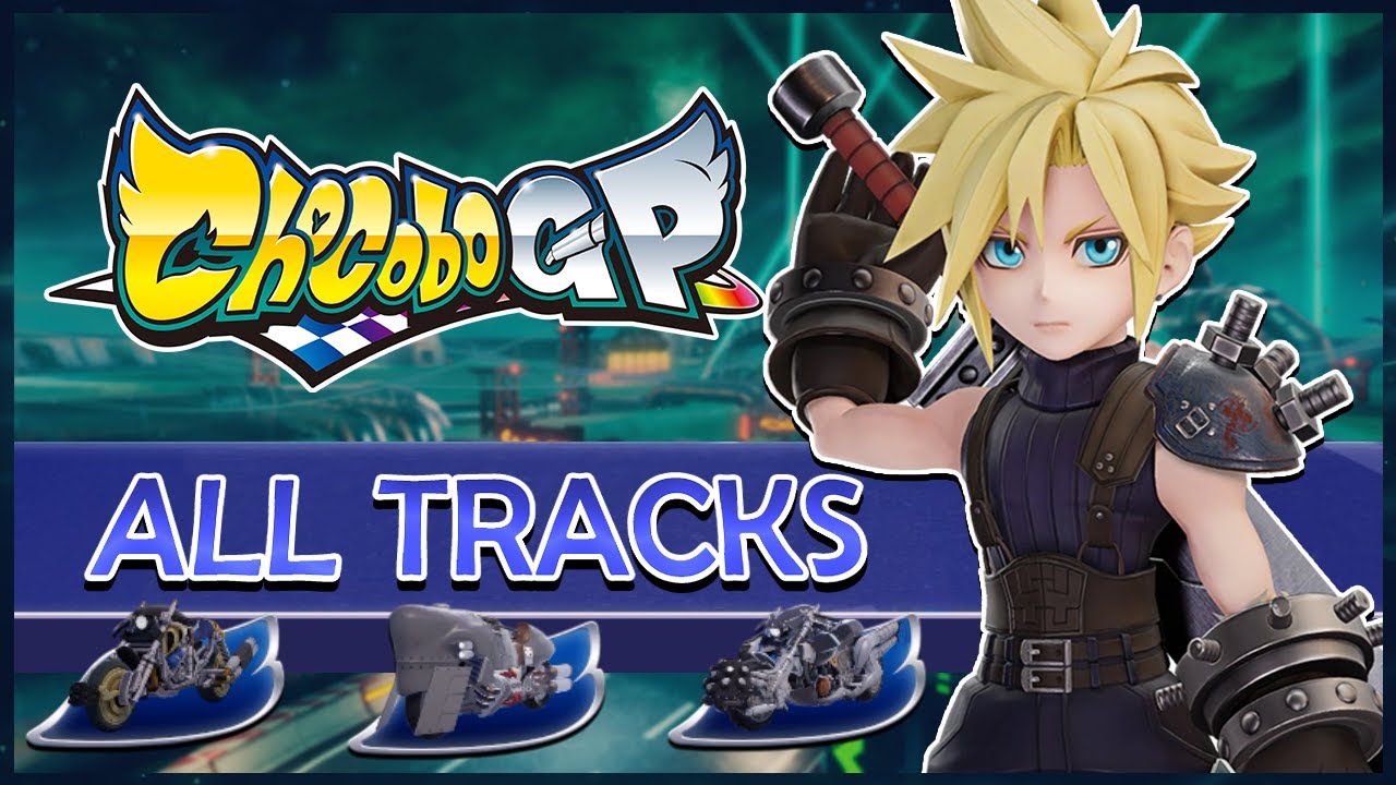 CHOCOBO GP [Switch] - All Tracks with Cloud Strife [All Rides, Midgar ...
