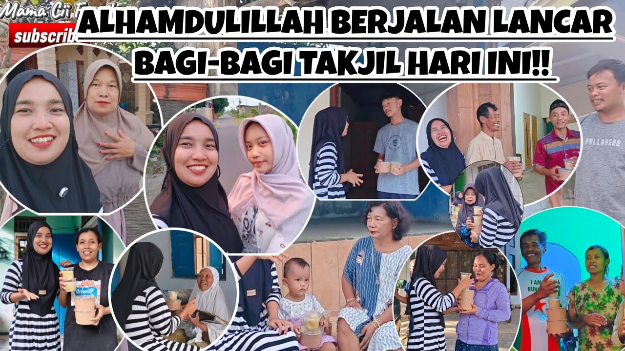 ALHAMDULILLAH BERJALAN LANCAR BAGI-BAGI TAKJIL HARI INI‼️KE RUMAH SAUDARA DAN TETANGGA MBAH UTI DULU