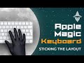 Sticking the layout on the Apple magic keyboard. ASMR поклейка раскладки на Apple magic keyboard