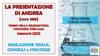 La PRESENTAZIONE di Andrea, 1° graduatoria Piemonte '21 a028 (voto 100). Concorso scuola STEM