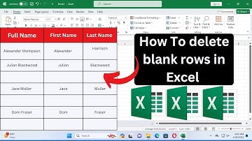 how to delete blank rows in excel | how to delete one or more rows in excel