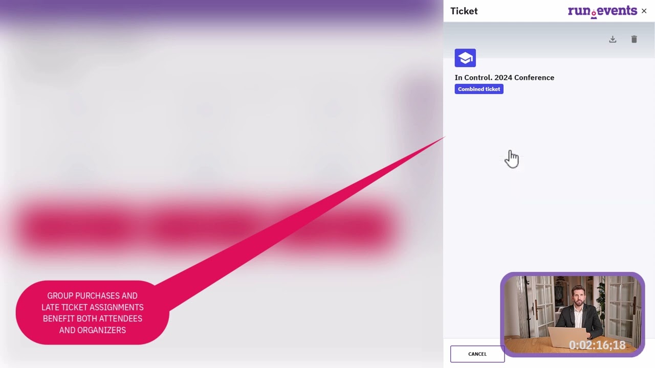run.events Demo - Attendee Registration and Ticketing