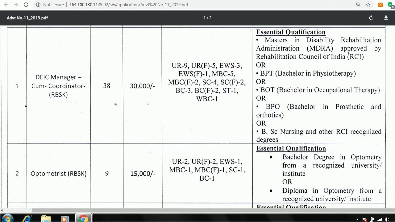 Admit Card - Bihar SHS Various Post Recruitment  2020